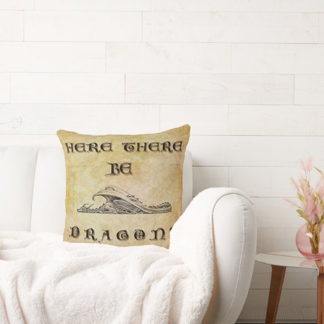 Coussin Ici Il Y A Des Dragons (Canapé)
