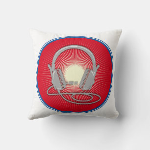 Coussin Icône casque DJ