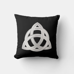 Coussin Icône d'argent du noeud Celte