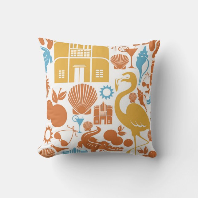 Coussin Icônes de la Floride (Recto)