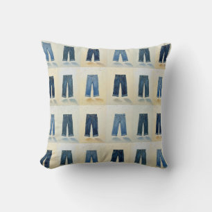 Coussin Icônes indigo Painterly Art Denim Denimhead