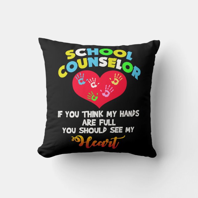 Coussin Idée de cadeau d'appréciation de coeur de (Recto)