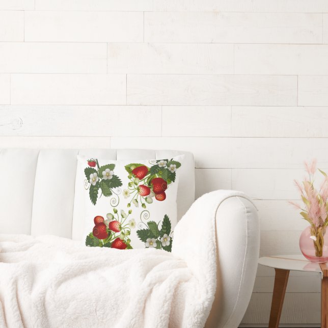 Coussin Idées cadeaux fraises (Canapé)
