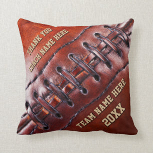 Coussin Idées de cadeau d'entraîneur de football améric