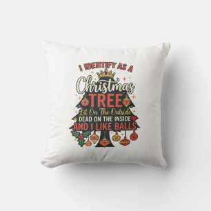 Coussin Identifier comme boules de couronne d'arbre de Noë