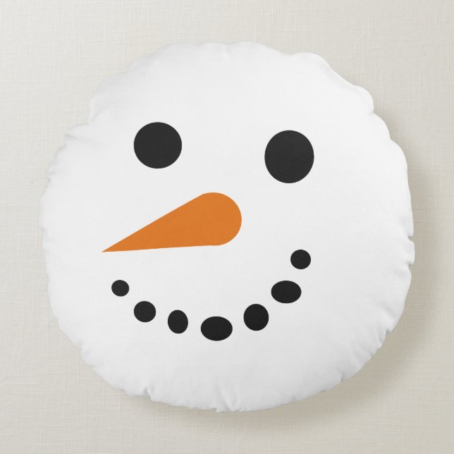 Coussin idiot de vacances de visage de bonhomme de (Devant)