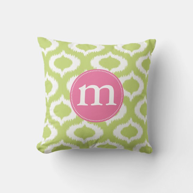Coussin ikat green.ai (Recto)