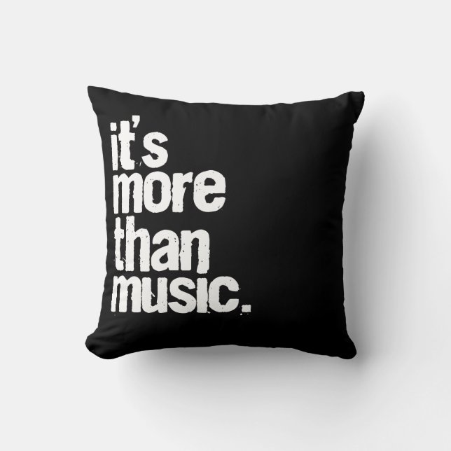 Coussin Il est plus que la musique (Recto)