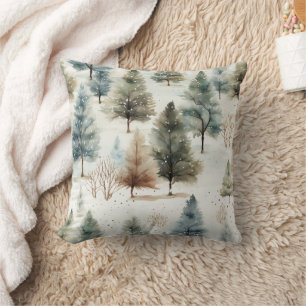 Coussin Il neige sur les sapins -