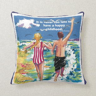 Coussin Il n'est jamais trop tardif pour avoir une pilule