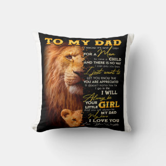 Coussin Il n'est pas facile pour un homme d'élever un enfa