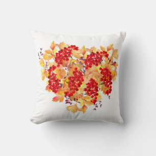 Coussin Illustration botanique aquarelle. Au en forme de c