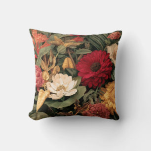 Coussin Illustration botanique vintage