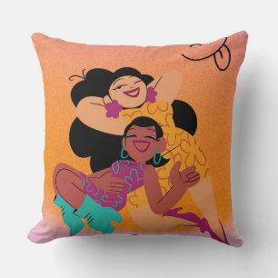 Coussin Illustration d'amis de la meilleure qualité avec E