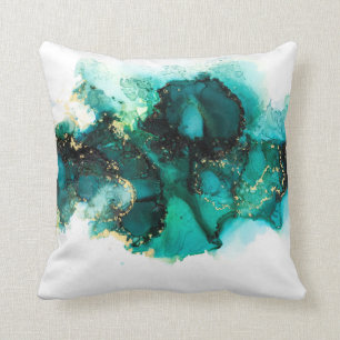 Coussin Illustration d'aquarelle moderne de la peinture à 