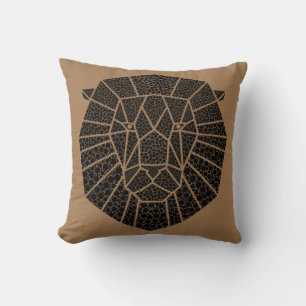 Coussin Illustration d'art abstrait de lion