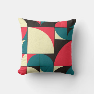 Coussin Illustration d'art computationnel géométrique abst