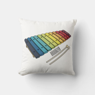 Coussin Illustration de bande dessinée en Xylophone