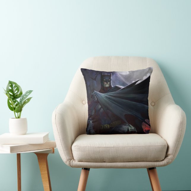 Coussin Illustration de Batman sur la crise infinie (Chaise)