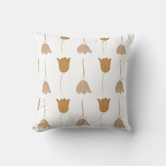 Coussin Illustration de branche botanique de sauge dessiné