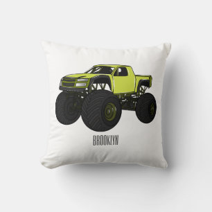 Coussin Illustration de camion monstre