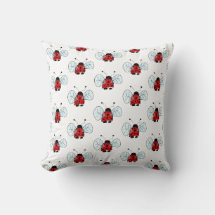 Coussin Illustration de coccinelle mignonne