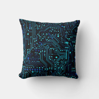 Coussin Illustration de conception de carte de circuit Cus