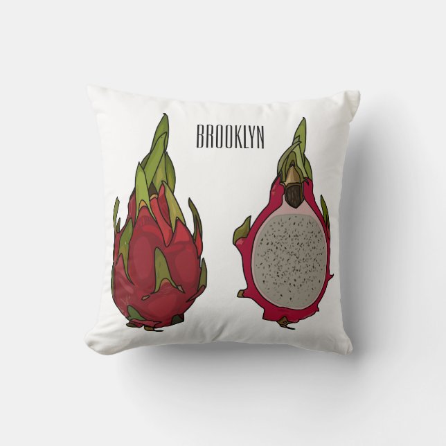 Coussin Illustration de dragon fruit (Recto)