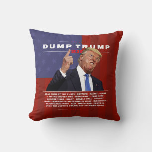 Coussin Illustration de Dump Trump 2020