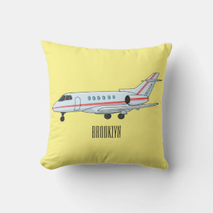 Coussin Illustration de jet privé