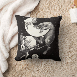 Coussin Illustration de la nuit divine de l'univers du cie