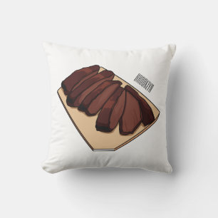 Coussin Illustration de la poitrine de boeuf