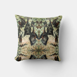Coussin illustration de l'acadamia de chauve-souris volant