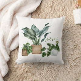 Coussin Illustration de l'aquarelle mignonne "Parent Plant