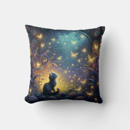 Coussin Illustration de l'Imaginaire Enchanted Forest Kitt
