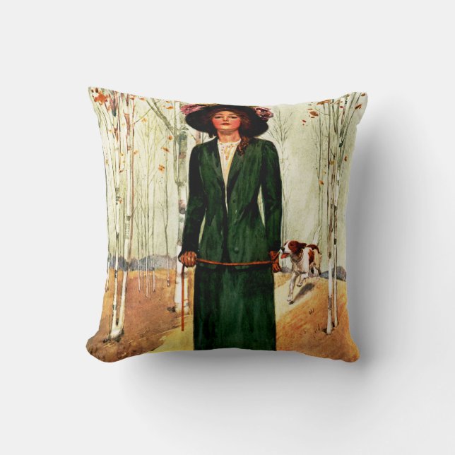 Coussin Illustration de mode du livre de style (Recto)