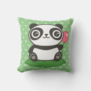 Coussin Illustration de Panda Mignon