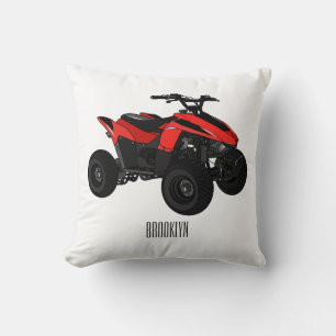 Coussin Illustration de Quad bike atv