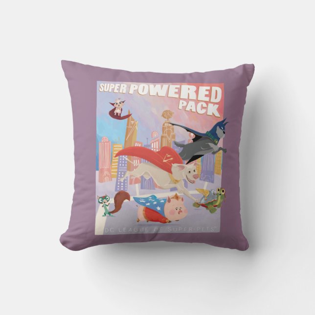 Coussin Illustration de Super Powered Pack Metropolis (Recto)