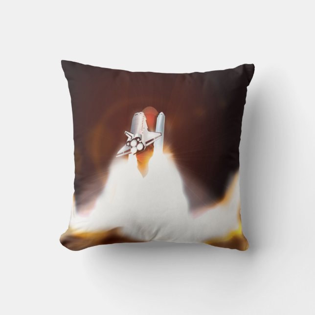 Coussin Illustration du lancement de la navette spatiale (Recto)