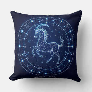 Coussin Illustration du signe du zodiaque Capricorne