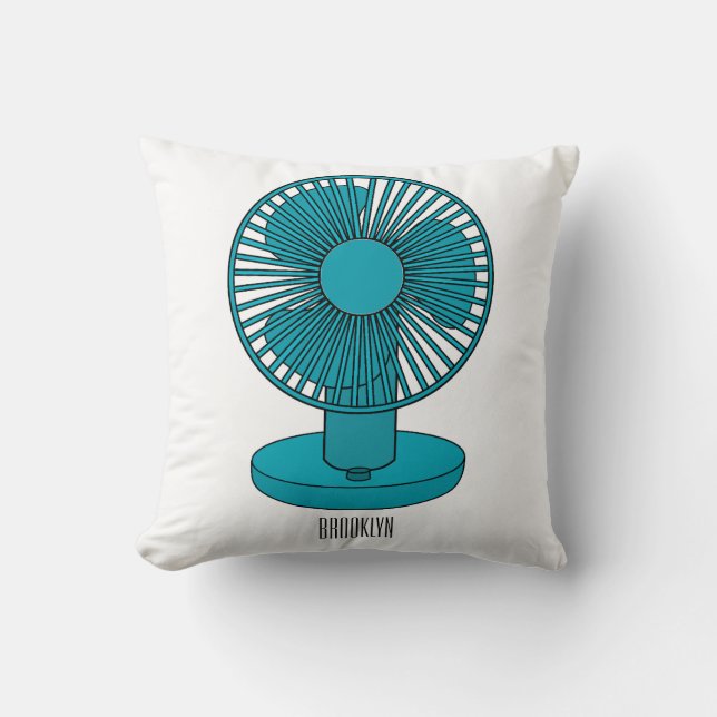 Coussin Illustration du ventilateur (Recto)