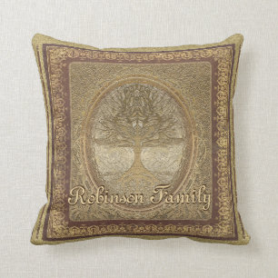 Coussin Illustration faite sur commande d'arbre