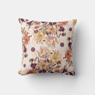 Coussin Illustration Floral Light Raster