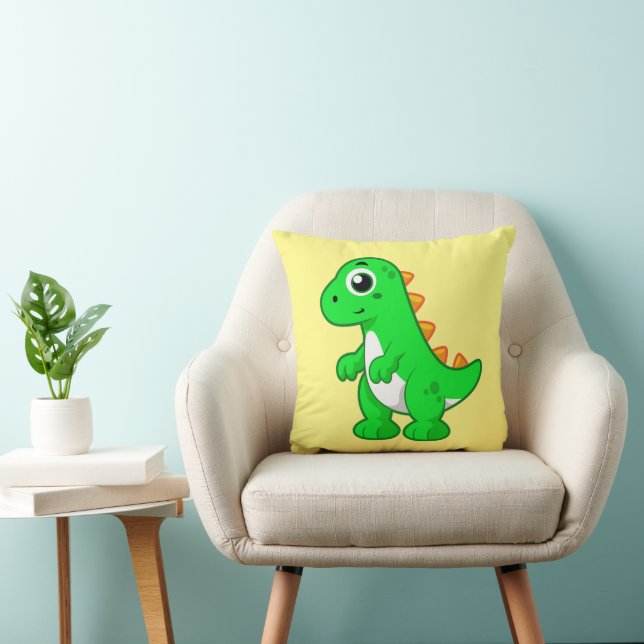 Coussin Illustration Mignonne Du Tyrannosaurus Rex. (Chaise)