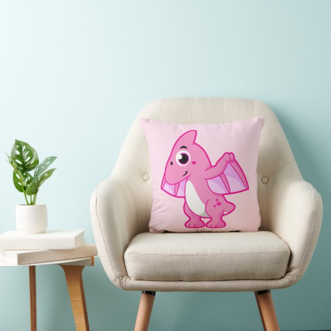 Coussin Illustration Mignonne D'Un Pterodactyl. (Chaise)