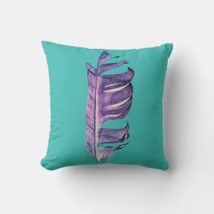 Coussin Illustration originale de dessin de plumes