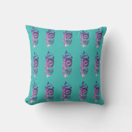 Coussin Illustration originale de dessin de plumes