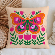 Illustration Papillon Floral Cottagecore Coloré