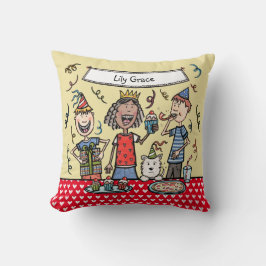 Coussin Illustration personnalisée de la fête des enfants